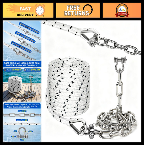100ft boat anchor - rope, &