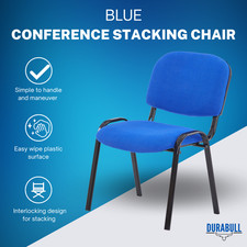 Conference Stacking Chair Blue