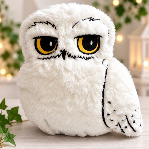 White snowy owl plush soft - owl,