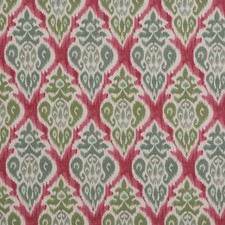 Chess Designs Arlo Ikat Olive Fuchsia Fabric Exotic Print Contemporary Curtains