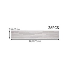Self-Adhesive Vinyl Flooring Plank 36 Pack Nature Wood Grain Peel& Stick for DIY