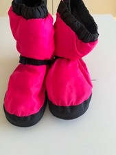 Bloch Warm Up Boots - Size XL Pink/Black Excellent Condition