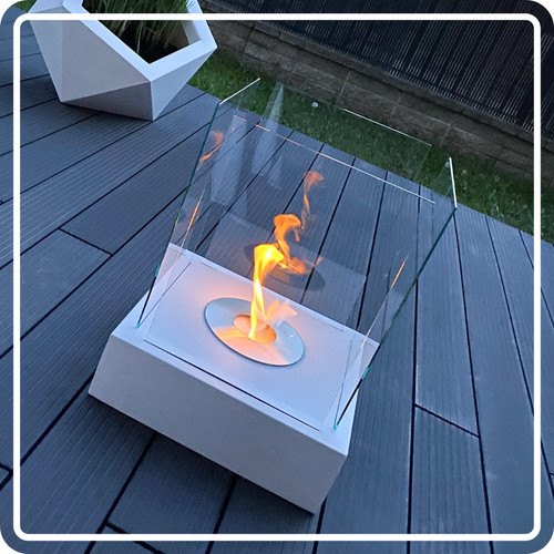 Sunset garden fireplace white - sunset,