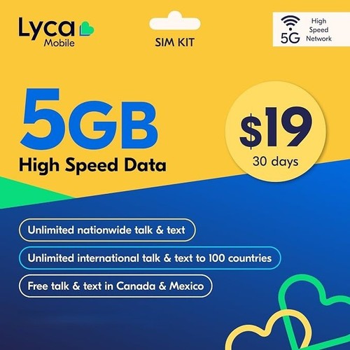 Lycamobile prepaid sim - prepaid, card
