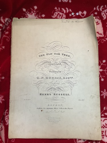 Antique sheet music - sheet,