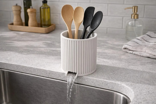 Utensil drainer - utensil,