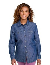 Ladies Denim Shirt Long Sleeve