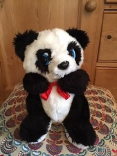 Vintage panda bear teddy white - vintage,
