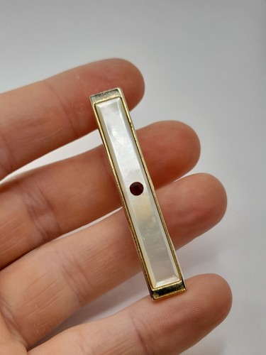 Vintage gold plated tie bar - vintage,
