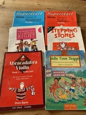 Bundle Of SIX violin Books - No Piano Parts