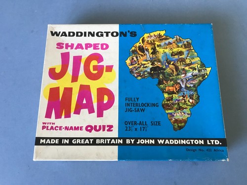 Jig map africa - jig-map, waddingtons