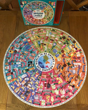 circular jigsaw puzzle 1000 pieces, Used and Complete - Around the world