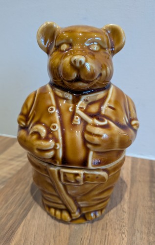 Vintage brown glazed - glazed, ceramic
