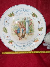 Peter Rabbit 1995 Wedgewood Happy Birthday Decorative Collectors Plate