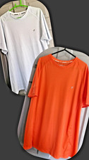 Mens PRIMARK T Shirt bundle XL White Orange WORKOUT Training Top Lightweight VGC