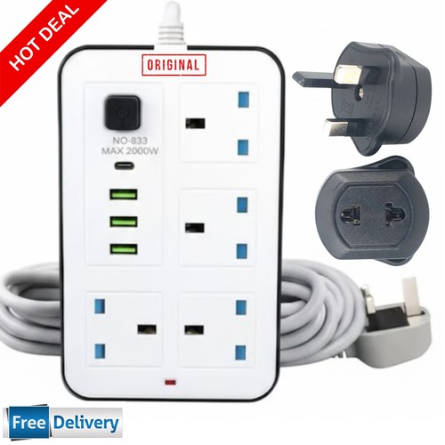 Extension lead gang - way, plug