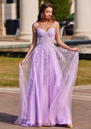Women neck lilac tulle - v,
