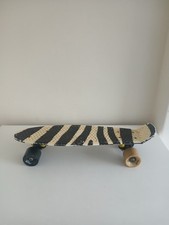 Skateboard Mini Penny Style Board Plastic Deck for Kids Teens black & white