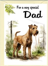 Irish Terrier Dog Blank Card