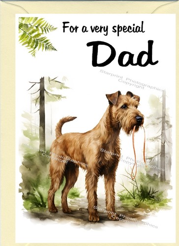 Irish terrier dog blank - terrier, card