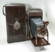 Brown Art Deco Kodak Six-16 Folding Camera VGC & A  Case