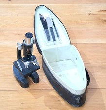 Vintage Greenkat Microscope With Case & Tools