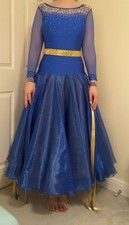 Ladies cobalt blue ballroom