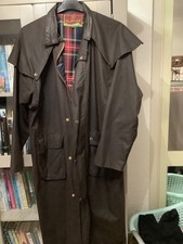 Wax Trench Rain Coat Mac- Ladies/ Womens Size 14-16 Brown