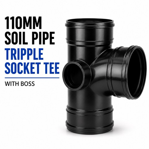 110mm soil pipe triple socket - triple,