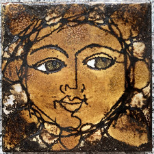 CHELSEA POTTERY "SUN FACE"