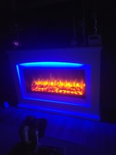 Electric Fire with Fire