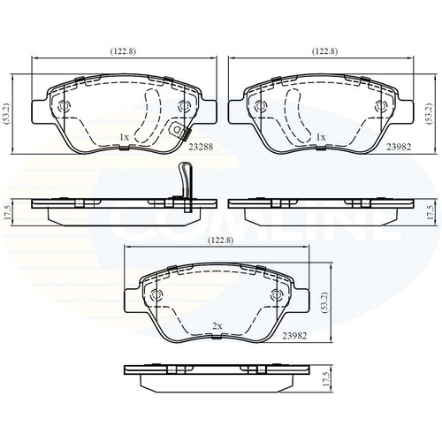 Brake pads set front - pads,