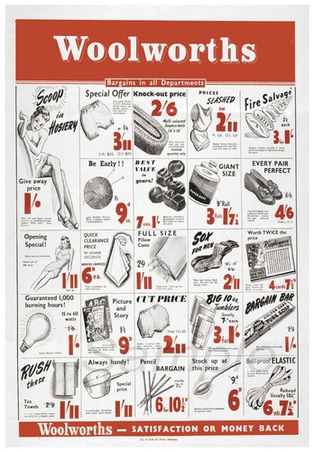 Vintage woolworths advertising - vintage,
