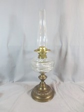 Antique Brass & Cut Glass