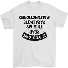 My Parachute Malfunctioned Skydiving Para Mens T-Shirt 100% Cotton