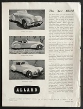 ALLARD CAR RANGE Sales