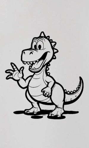 Dinosaur vinyl decal - 12”,