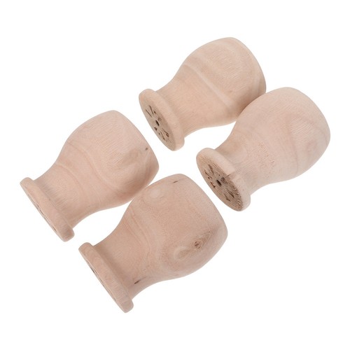 4pcs unfinished solid - 4pcs,