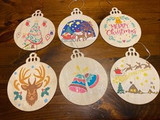 Set Of 6 Large Wooden