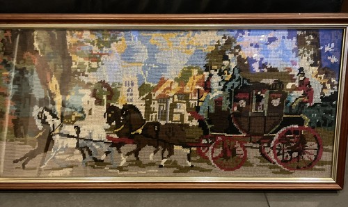 Vintage long framed horse and - vintage,