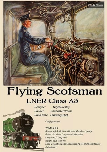 Flying scotsman art artwork - flying,