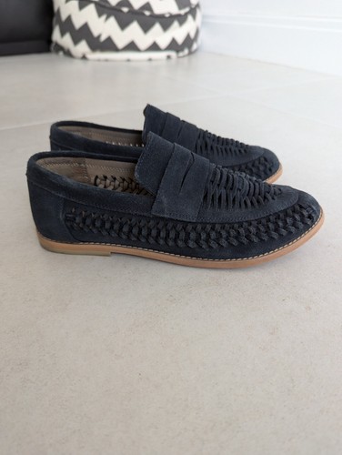 Next weave loafer shoes navy - next,