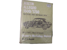 Austin Allegro 1973 On Early Haynes Owners Workshop Manual