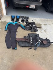 scuba diving equipment set