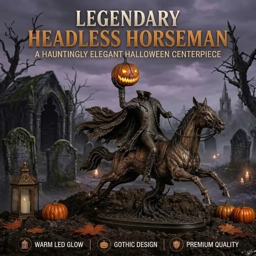 Lighted headless horseman - lighted,