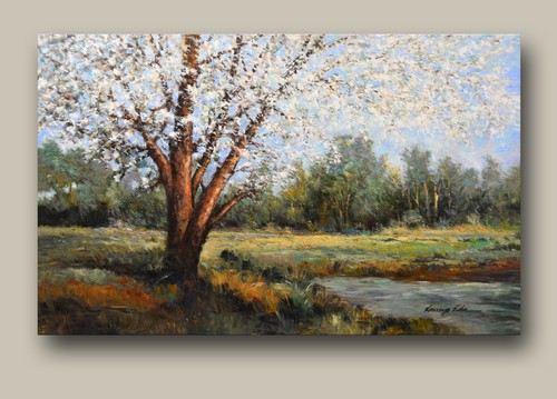 Acrylic painting canvas - on, of