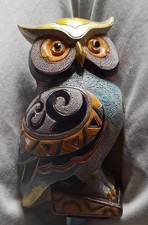 Owl Figurine Statue Multi