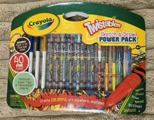 Crayola Twistables Coloured Pencils and Crayons Assorted Colours Pack - Kids Art