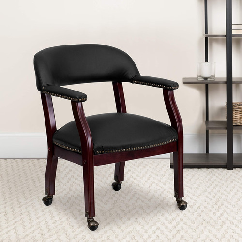 Capains chair black - capains, leather