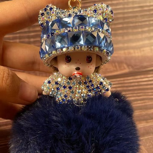Monchichi keychain bag pendant - bag,